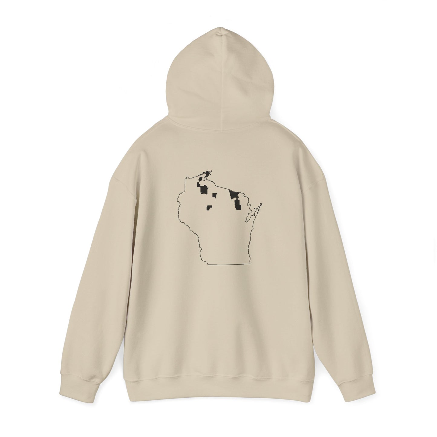 WI Chequamegon Map - Unisex Hoodie