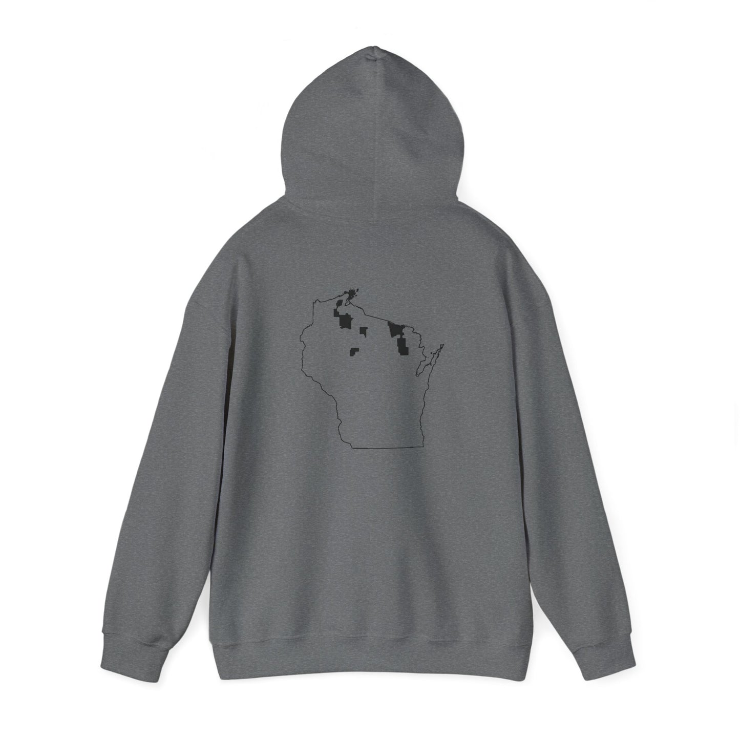 WI Chequamegon Map - Unisex Hoodie