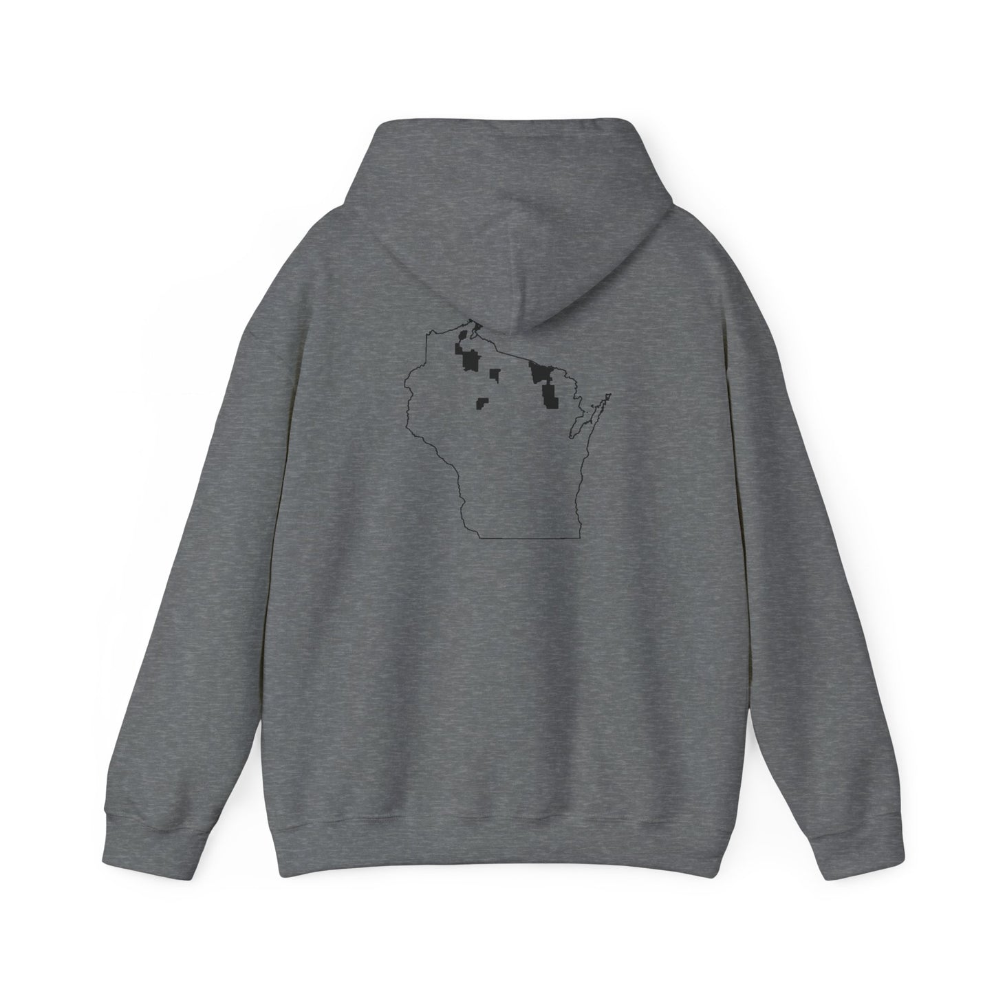 WI Chequamegon Map - Unisex Hoodie