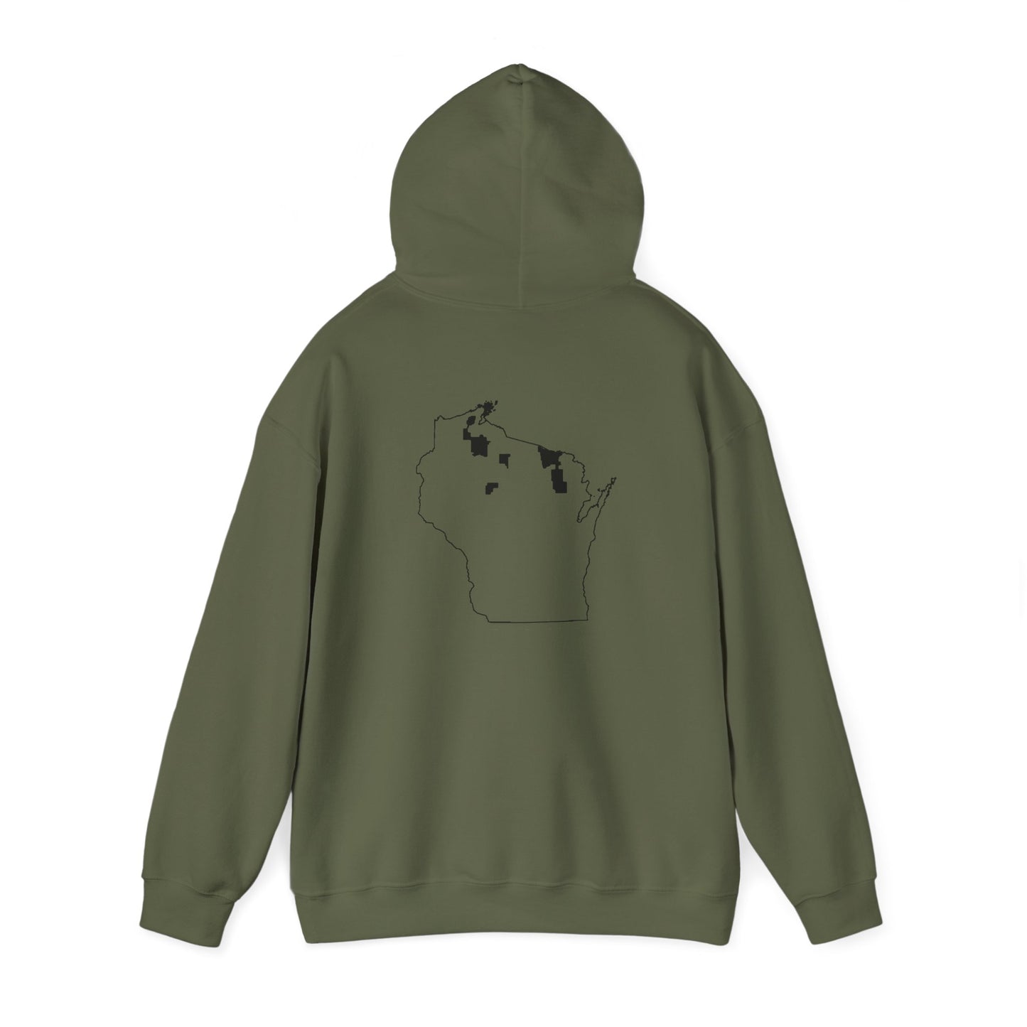 WI Chequamegon Map - Unisex Hoodie