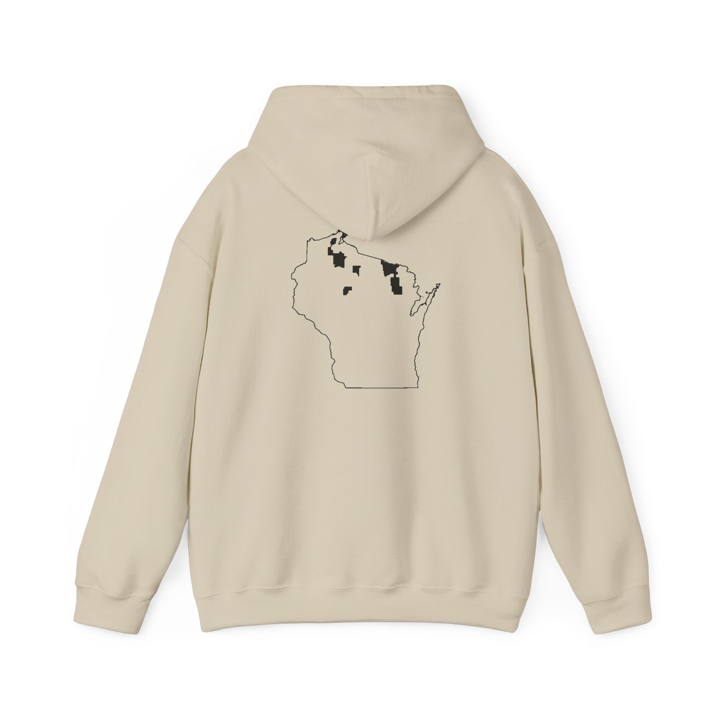 WI Chequamegon Map - Unisex Hoodie